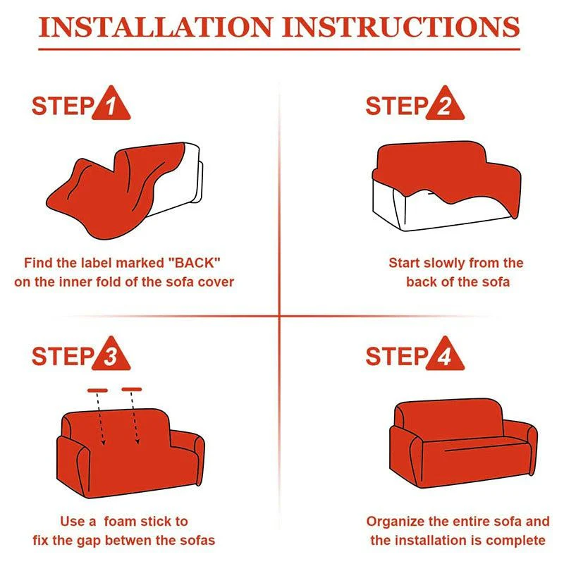 Luna Jacquard Sofa Cover - Smoke Synthetic Fibre - Image 5