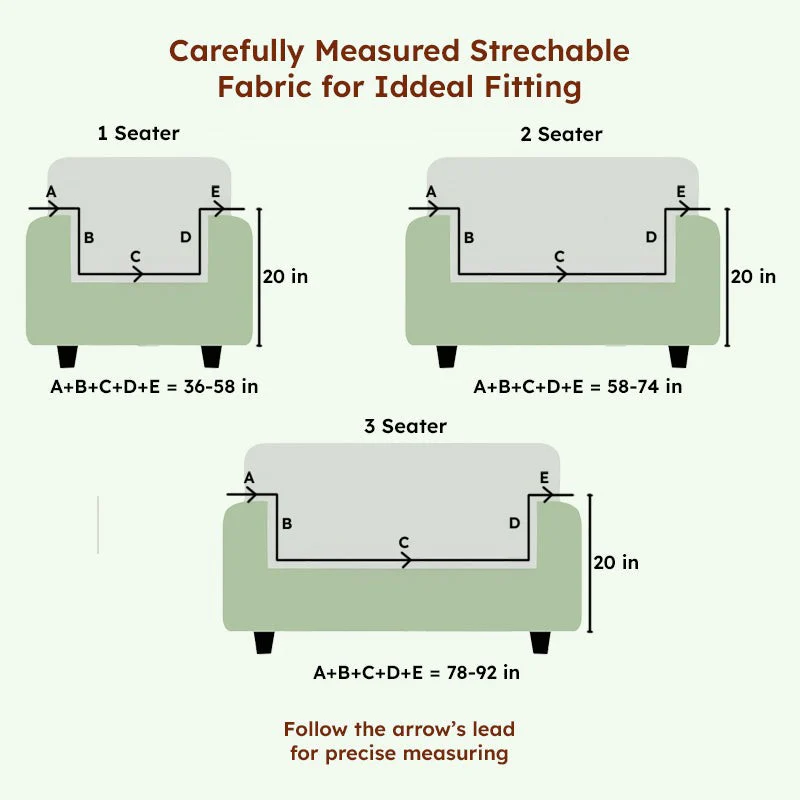 Luna Jacquard Sofa Cover - Smoke Synthetic Fibre - Image 8